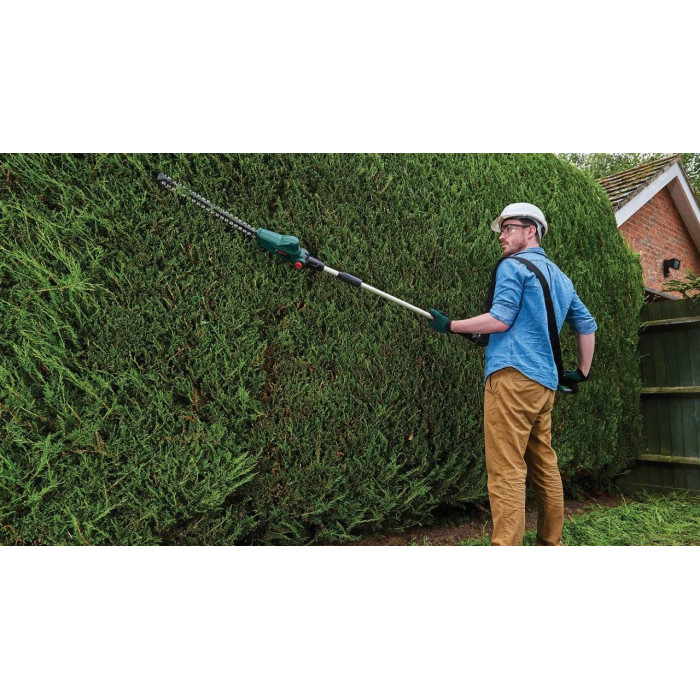 Кущоріз акумуляторний Bosch UniversalHedgePole 18 18В АКБ 1х2.5А·год 43мм крок різу 16мм зі штангою ЗП AL18V-20 3.6кг (06008B3000)