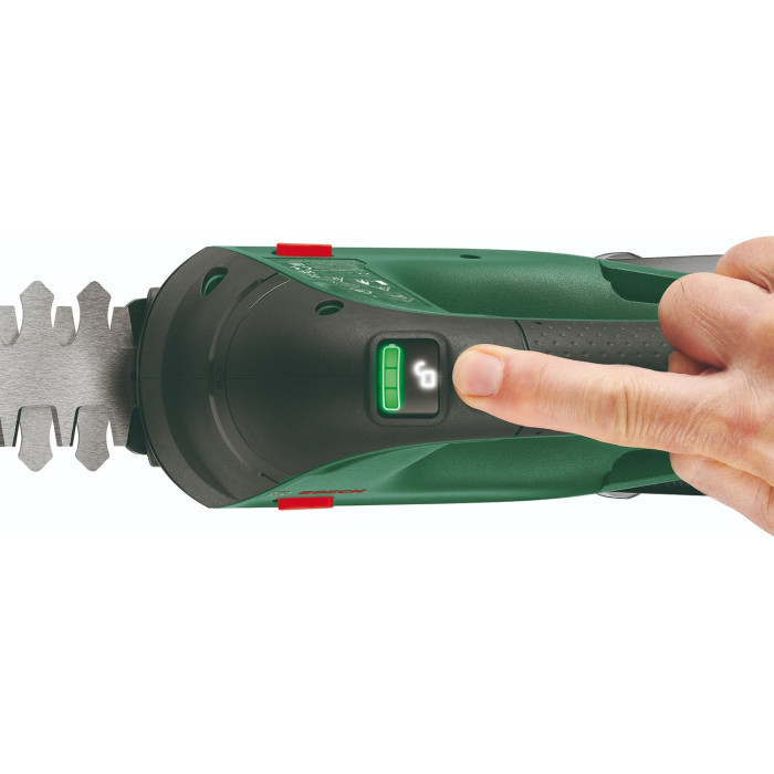 Ножиці для трави акумуляторні Bosch AdvancedShear 18V-10+ насадка кущоріз 10/20см крок різу 8мм 1xPBA 2.0Ah 2.45кг (0600857000)