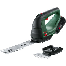 Ножиці для трави акумуляторні Bosch AdvancedShear 18V-10+ насадка кущоріз 10/20см крок різу 8мм 1xPBA 2.0Ah 2.45кг (0600857000)