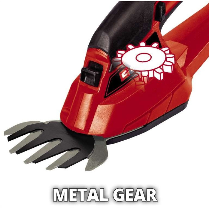 Einhell Ножиці для трави акум Einhell GE-CG 18/1 Li-Solo, PXC, леза 100 мм, 0.65 кг (без АКБ і ЗП) (3410382)