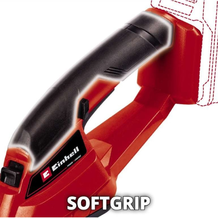 Einhell Ножиці для трави акум Einhell GE-CG 18/1 Li-Solo, PXC, леза 100 мм, 0.65 кг (без АКБ і ЗП) (3410382)