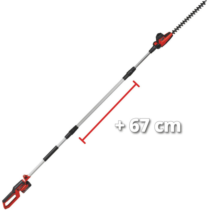 Кущоріз телескопічний акумуляторний Einhell GC-HH 18/45 Li T - Solo PX, 18В 450м, 3.5кг(без АКБ та ЗП) (3410585)