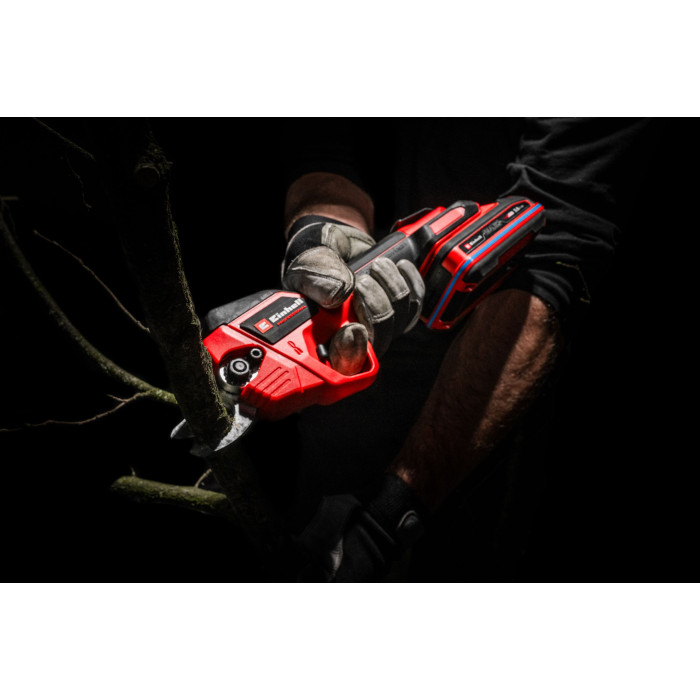 Секатор акумуляторний Einhell GP-LS 18/28 Li BL - Solo, PXC, 18В, безщітковий, товщ. 28/14 мм, сталь SK5, 0.82 кг (без АКБ і ЗП) (3408320)