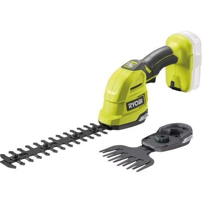 Ryobi Ножиці акумуляторні для трави RY18GSA-0 18В ONE+ з насадкою кущоріз 20см 1кг (без АКБ та ЗП) (5133005764)