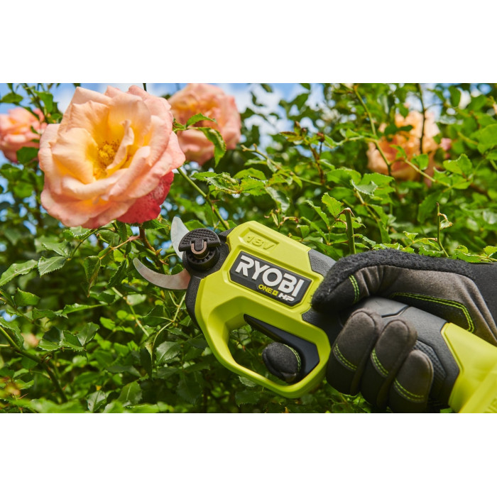 Ryobi Секатор акумуляторний ONE+ HP RY18SCXA-120T 18В акб 1х2А·год ЗП d різа 28мм 0.83кг кейс (5133005788)