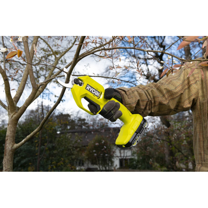 Ryobi Секатор акумуляторний ONE+ RY18SCA-0 18В d різа 25мм 0.74кг без АКБ та ЗП (5133005024)