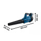 Повітродув садовий акумуляторний Bosch AdvancedLeafBlower 18В-750 198 км/год 2.8кг без АКБ і ЗП (06008D2000)