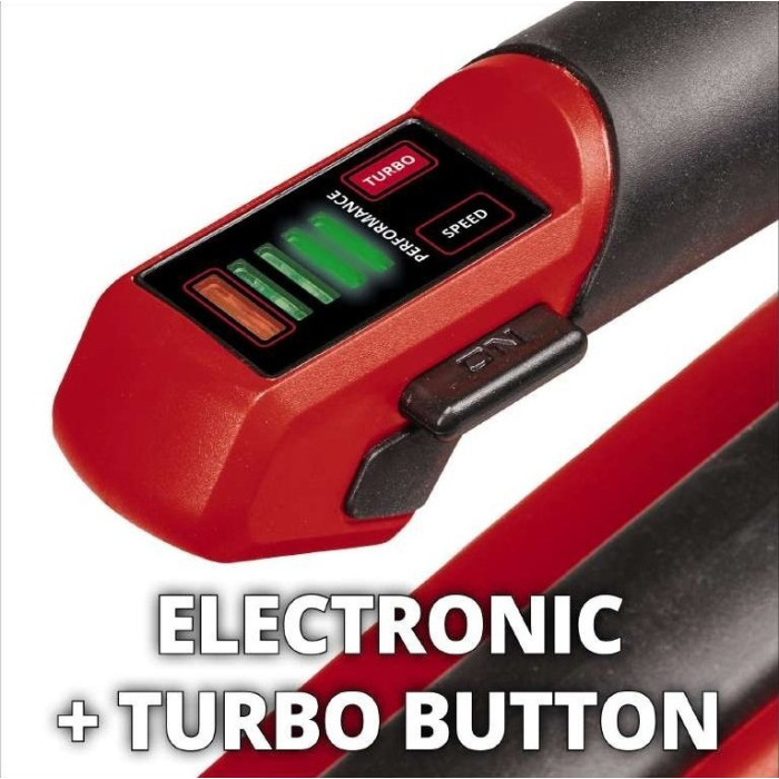Einhell Повітродув акумуляторний GP-LB 18/200 Li E - Solo, 18В, 200км/г, 630м3/г, 2.2кг, без АКБ і ЗП (3433555)