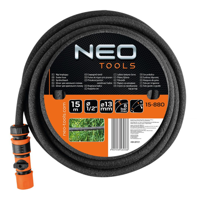 Neo Tools Шланг садовий для краплинного поливу 1/2