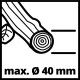 Einhell Подрібнювач садовий GC-KS 2540, 2000 Вт, діам. 40 мм, ножевий вал (3430330)