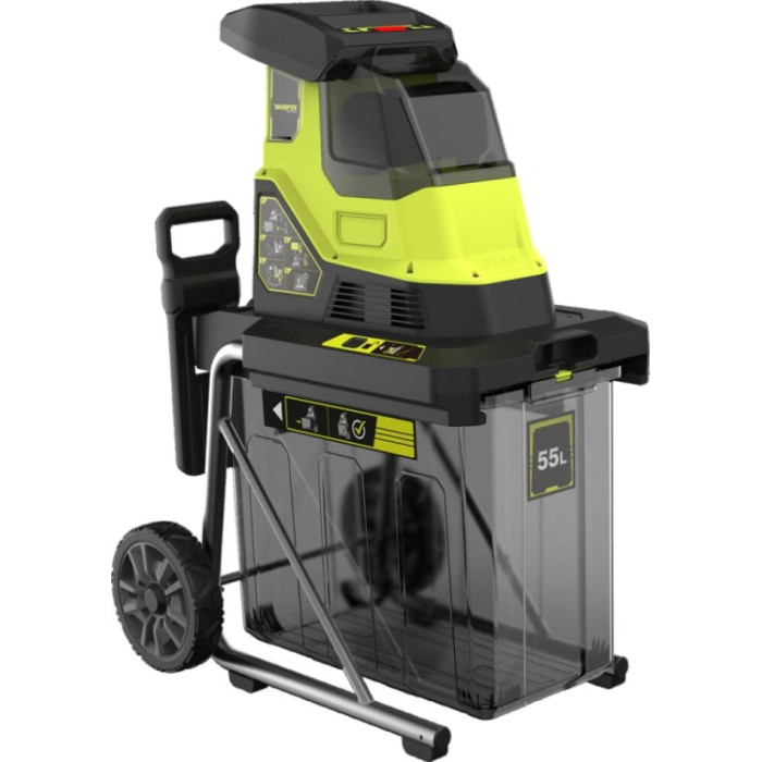 Ryobi Подрібнювач садовий акумуляторний Max Power RY36SHX40-0 36В 40мм 55л 18кг (без АКБ та ЗУ) фреза низькошумний (5133005451)