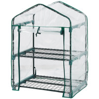 Neo Tools Парник складаний 95х69х49, 2 полиці, ПВХ плівка, прозорий (15-900)