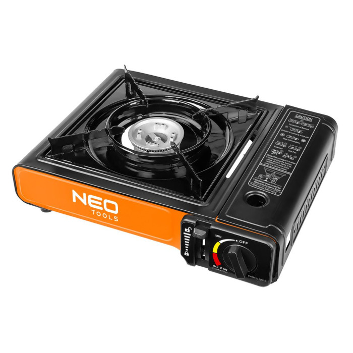 Neo Tools Плитка газова портативна, 2.1кВт, п’єзорозпал, 150г/год, кейс (20-050)