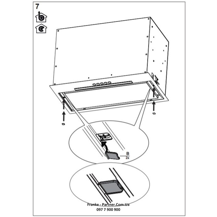 Franke Витяжка вбудовувана Box Flush EVO нерж (3050665361)