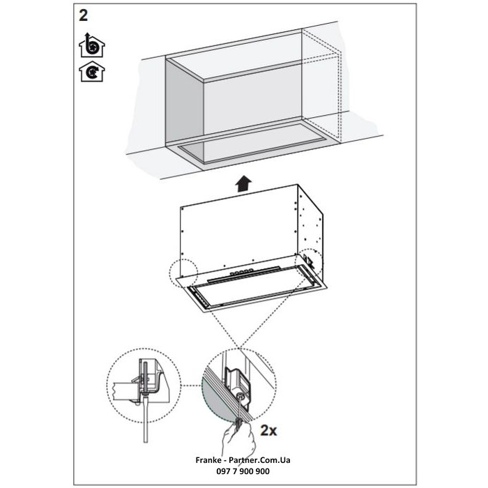 Franke Витяжка вбудовувана Box Flush EVO нерж (3050665361)