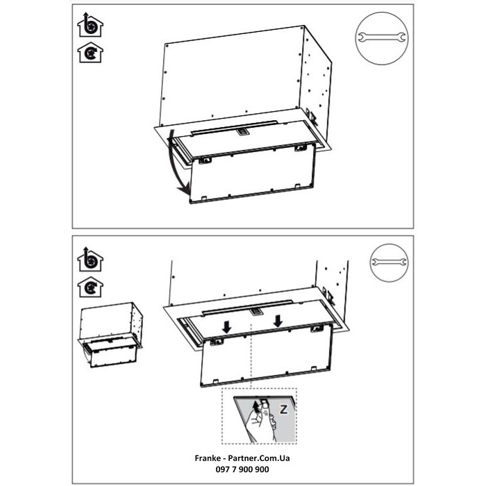 Franke Витяжка вбудовувана Box Flush EVO нерж (3050665361)