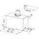 Franke Витяжка вбудовувана Box Flush EVO, 52см, 1035м3г, FBFE WH MATT A52, білий матовий (3050665366)