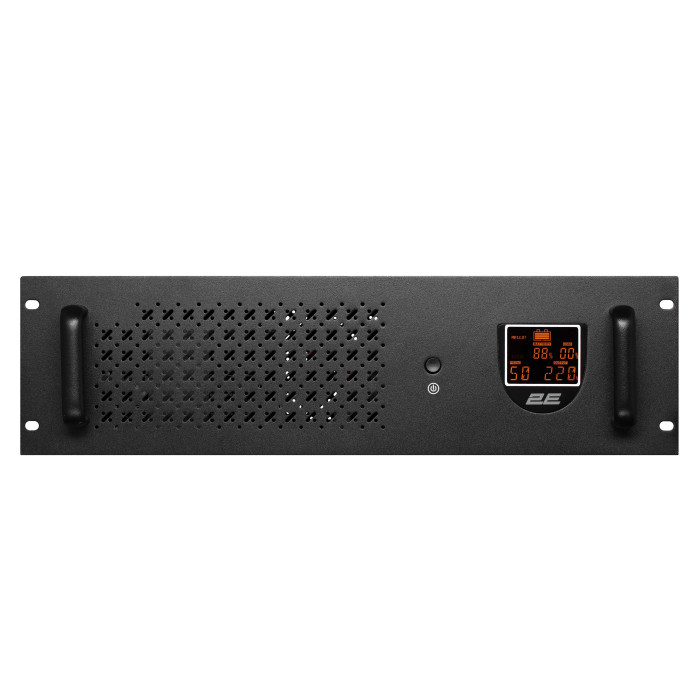 2E Джерело безперебійного живлення RE1500, 1500VA/900W, RM 3U, LCD, USB, 2xSchuko (2E-RE1500)