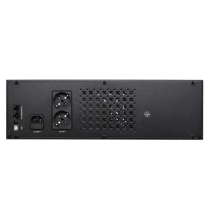 2E Джерело безперебійного живлення RE1200, 1200VA/720W, RM 3U, LCD, USB, 2xSchuko (2E-RE1200)
