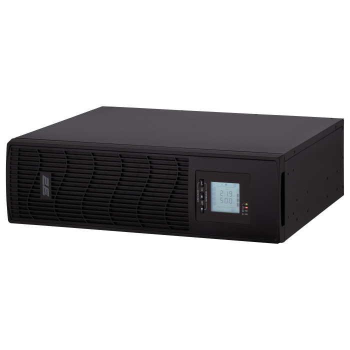 2E Джерело безперебійного живлення PS2000RT, 2000VA/1800W, RT3U, LCD, USB, 3xC13, 3xSchuko (2E-PS2000RT)