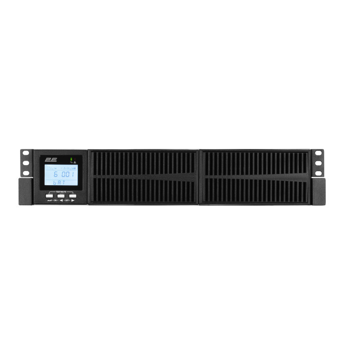 2E Джерело безперебійного живлення OD2000RT, 2000VA/1800W, RT2U, LCD, USB, 4xSchuko (2E-OD2000RT)