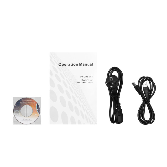 2E Джерело безперебійного живлення OD2000RT, 2000VA/1800W, RT2U, LCD, USB, 4xSchuko (2E-OD2000RT)