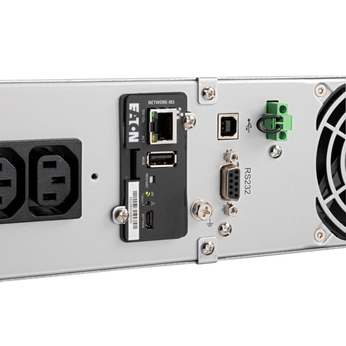 Eaton Джерело безперебійного живлення 9E, 2000VA/1800W, RM 2U, LCD, USB, RS232, 6xC13 (9E2000IR)