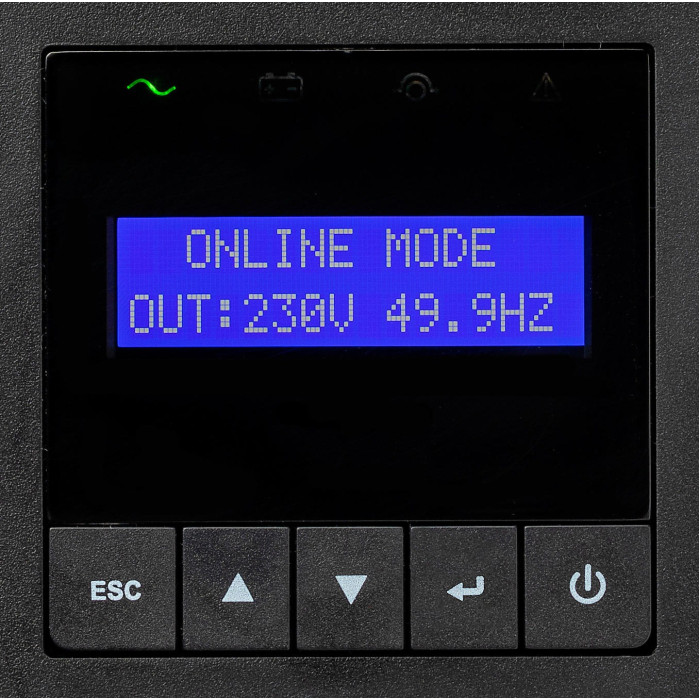 Eaton Джерело безперебійного живлення 9E, 3000VA/2700W, RM 2U, LCD, USB, RS232, 6xC13, 1xC19 (9E3000IR)