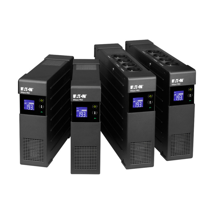 Eaton Джерело безперебійного живлення Ellipse PRO, 1600VA/1000W, LCD, USB, 8xSchuko (ELP1600DIN)