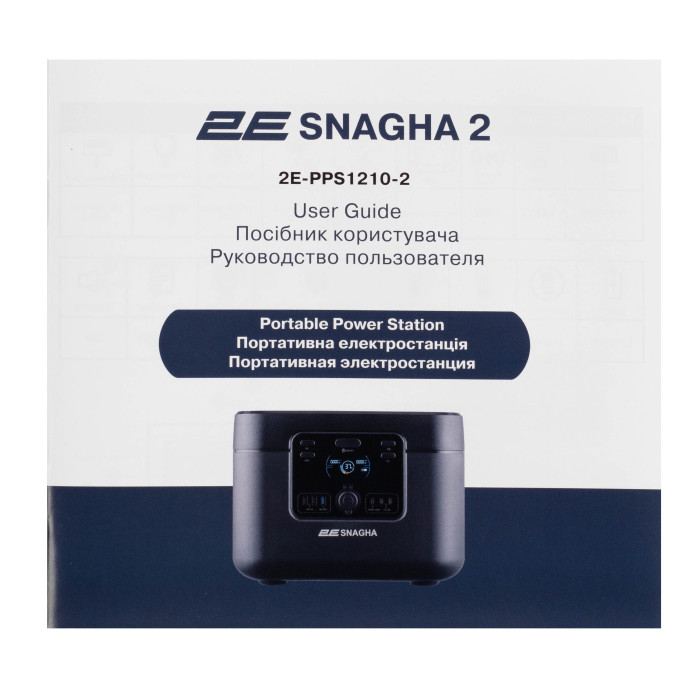 2E Портативна електростанція Snagha 2, 1200 Вт, 1050 Вт/год, швидка зарядка (2E-PPS1210-2)