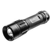 Neo Tools Ліхтар ручний на батарейках, AAAх3, 200лм, 3Вт, алюмінієвий, зум, IPX7 (99-101)