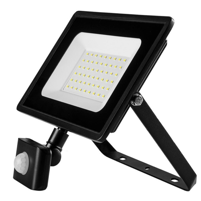 Neo Tools Прожектор, 4000 люмен, 50Вт, 220 В, SMD LED, датчик руху, кабель 0.15 м без вилки, алюміній, IP65 (99-050)