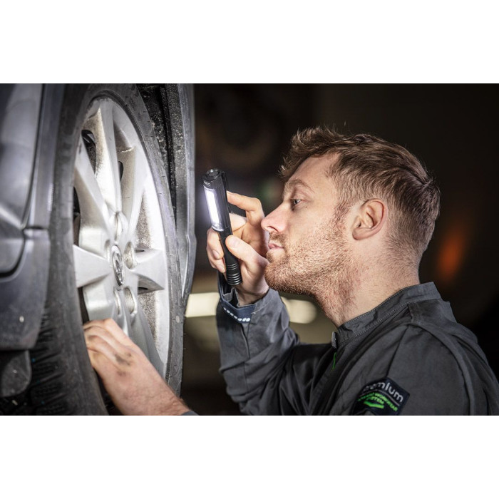 Neo Tools Ліхтар інспекційний на батарейках, ААх3, 400лм, 4Вт, 3 функції освітлення, червоне світло, магніт (99-045)