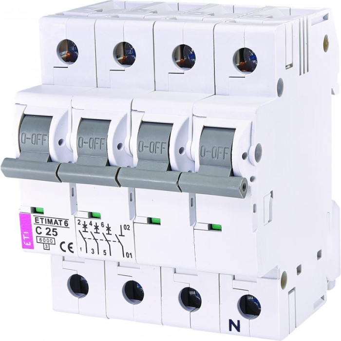 ETI ETIMAT 6 3p+N C 25А (6 kA) (2146518)