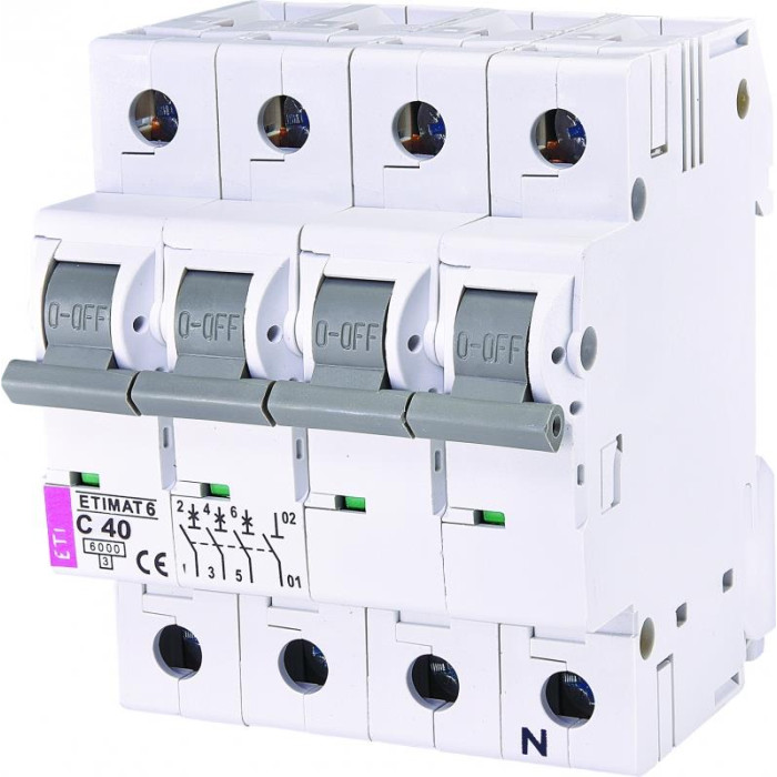 ETI ETIMAT 6 3p+N C 40А (6 kA) (2146520)