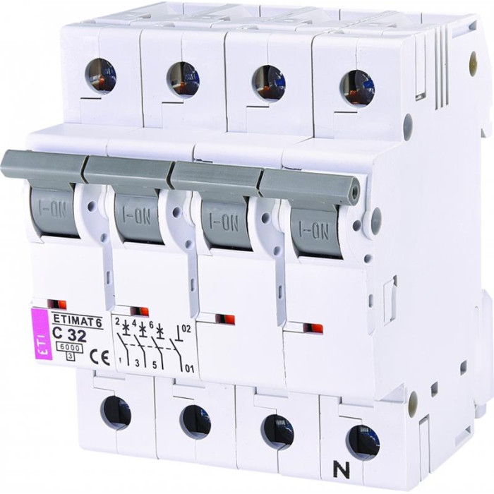 ETI ETIMAT 6 3p+N C 32А (6 kA) (2146519)