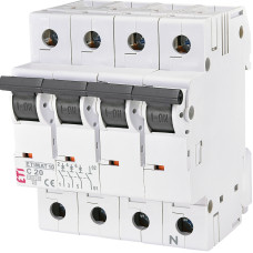 ETI Автоматичний вимикач, ETIMAT 10 3p+N C 20А (10 kA) (2136717)