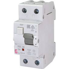 ETI Диф. автоматичний вимикач KZS-2M C 6/0,03 тип AC (10kA) (2173121)