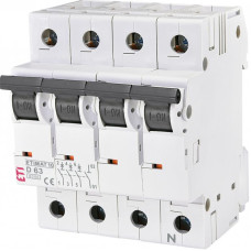 ETI Автоматичний вимикач ETIMAT 10 3p+N D 63A (10 kA) (2156722)