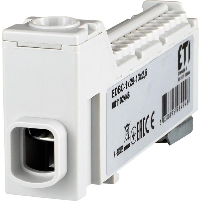 ETI Блок розподільчий EDBC-1x25-13x2,5 63A, 1000V AC/1500V DC (1102446)