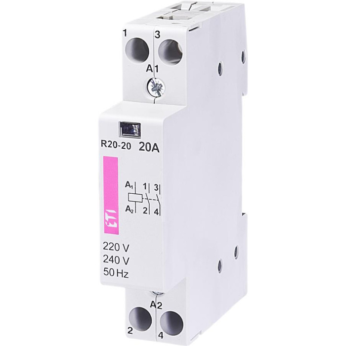ETI Контактор R 20-20 230V AC 20A (AC1) (2461210)