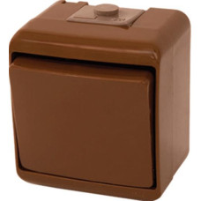ETI 1-клавишный (коричневый) (IP44) VHE-1-KR (4668040)