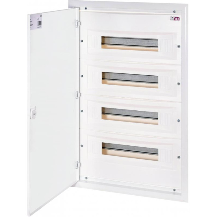 ETI Щит металлопластиковый ERP 18-4 (внутренний, 4х18мод, дверь белая, IP40) (1101214)