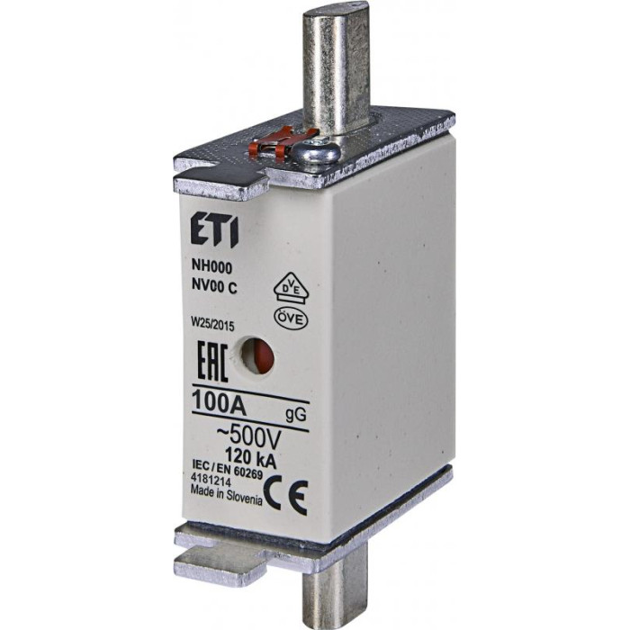 ETI NH-00C/gG 100A 500V KOMBI (4181214)