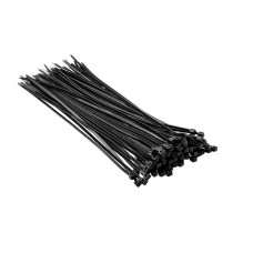Top Tools Хомут-стяжка, 100шт, пластик, 2.5x200мм, чорний (44E958)
