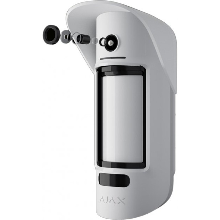 Ajax Бездротовий вуличний датчик руху з фотофіксацією MotionCam Outdoor білий (000023586)