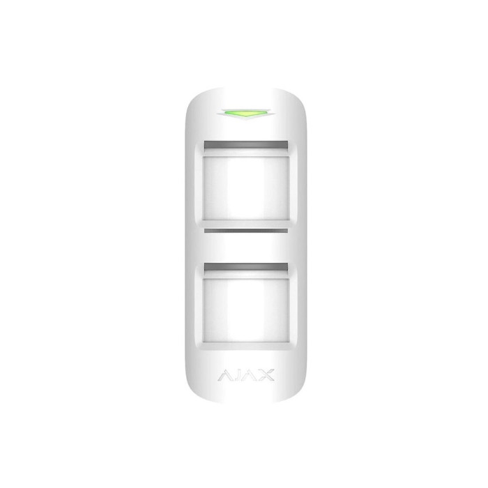 Ajax Бездротовий вуличний датчик руху MotionProtect Outdoor, Jeweller, CR123A x 2 шт, білий (000010641)
