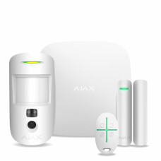 Ajax Комплект охоронної сигналізації StarterKit Cam, hub 2, motioncam, doorprotect, spacecontrol, jeweller, бездротовий, білий (000016461)