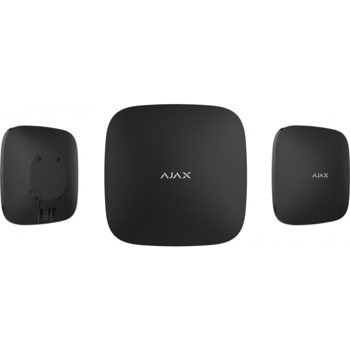 Ajax Інтелектуальна охоронна централь Hub 2, модуль 4G, ethernet, jeweller, бездротова, чорний (000026661)