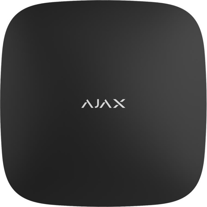 Ajax Інтелектуальна централь Hub Plus біла, gsm, ethernet, wi-fi, jeweller, бездротова, чорний (000012233)
